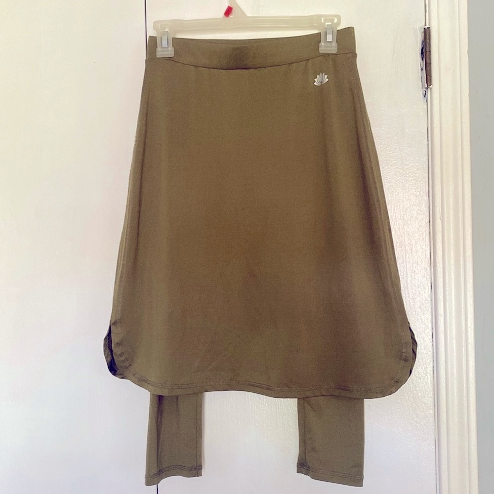 {Snoga} Army Green Athletic Sport Skirt